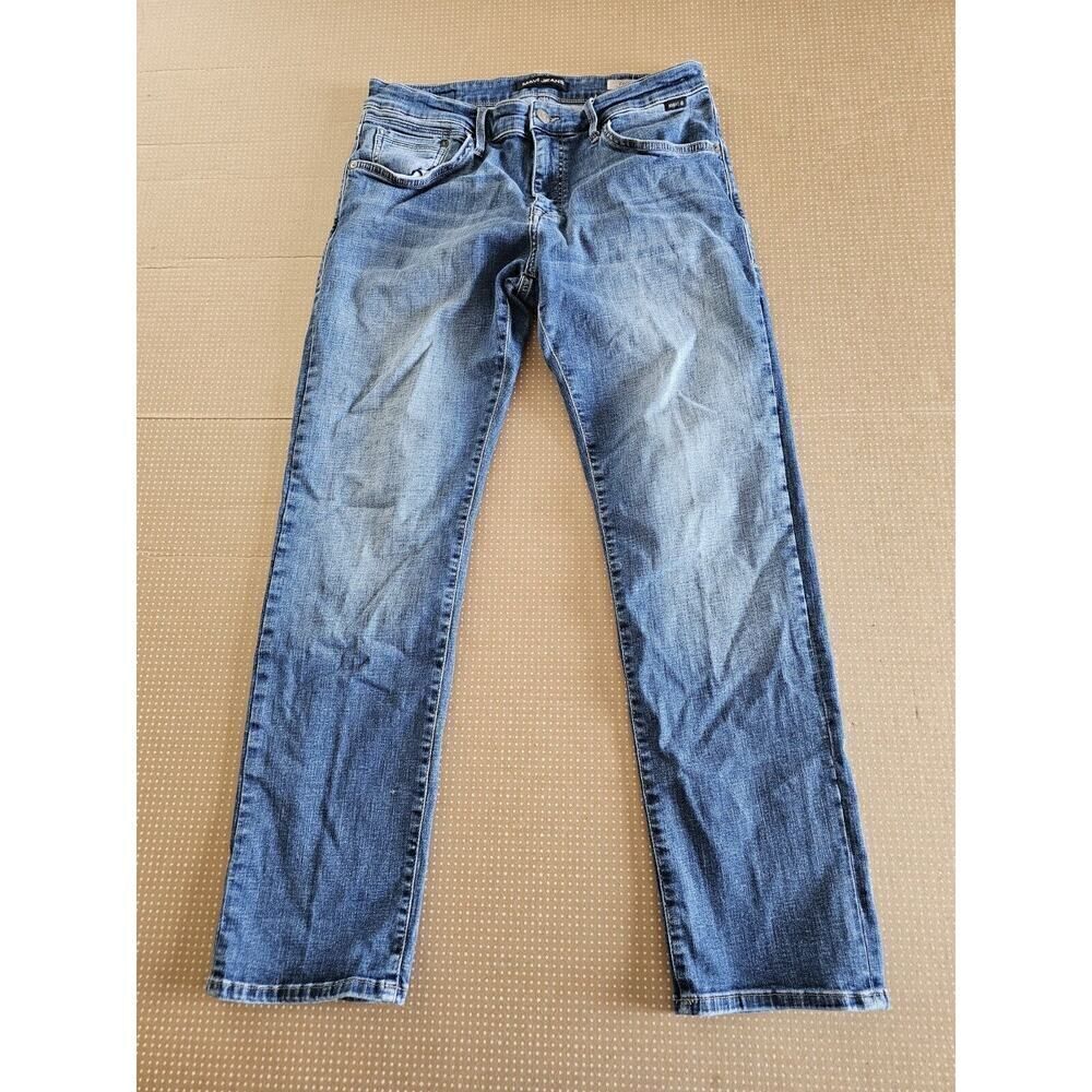 MAVI Jeans Mens 33x30 Blue Zach Straight Leg Cotton Polyester Denim